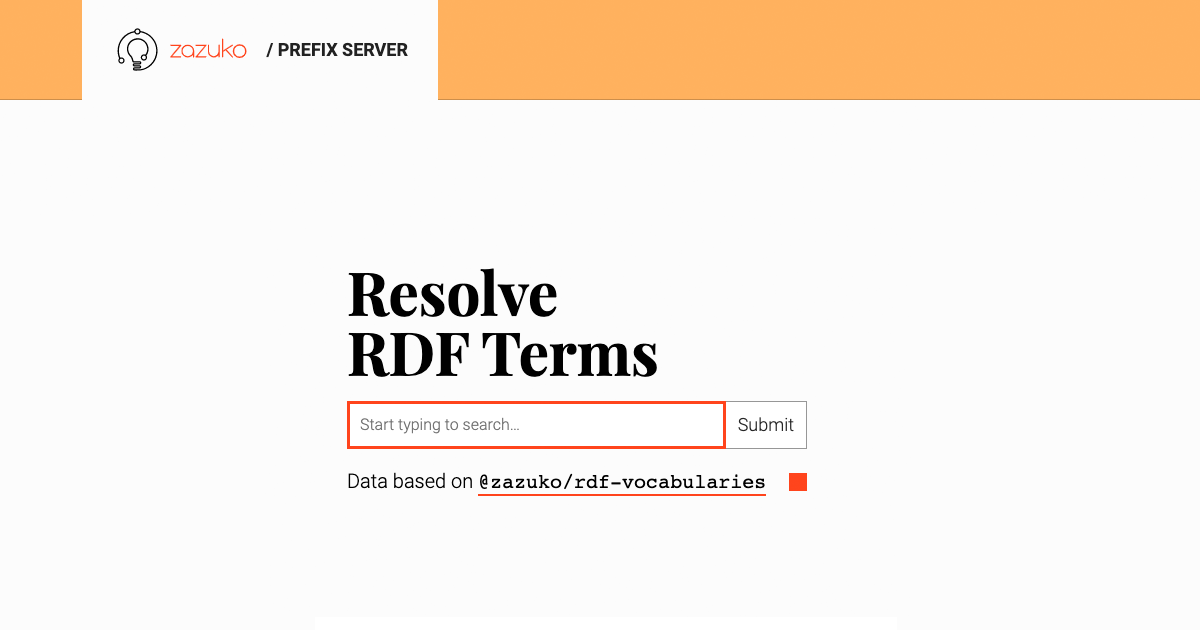 Resolve RDF namespaces - Zazuko Prefix Server